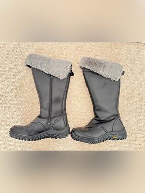 UGG Tall Miko Waterproof Leather Sheepskin Boots 7.5